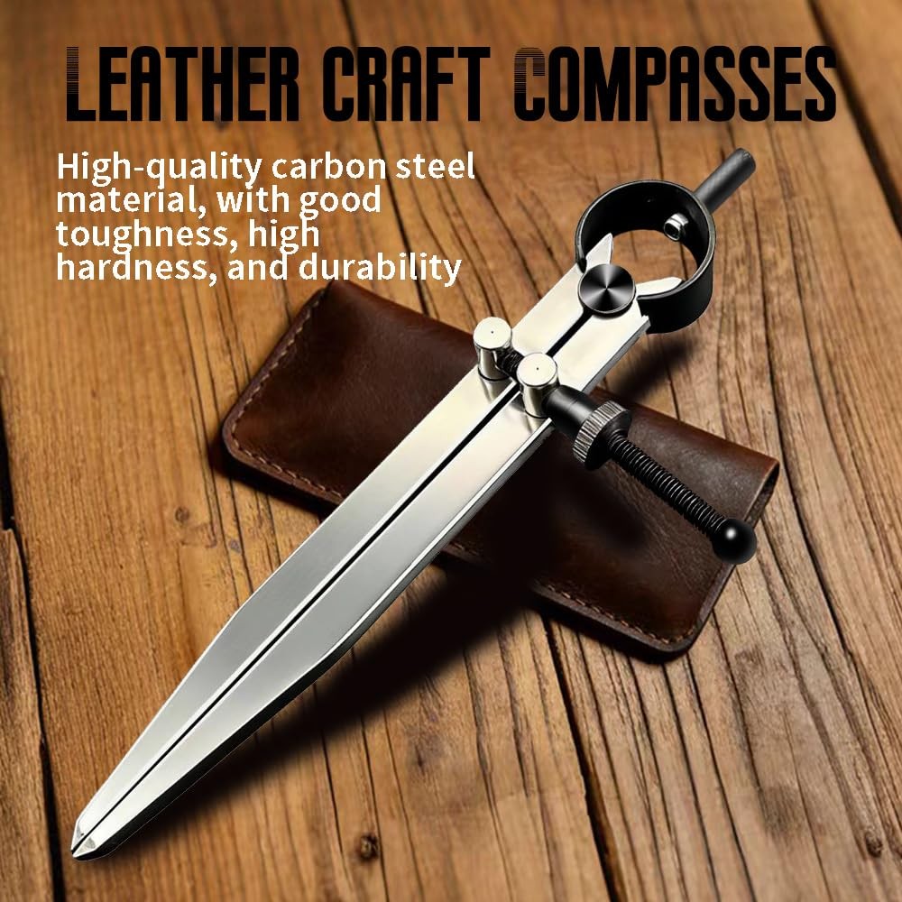 Leather Craft Compass, 6 Inch Professional Divider Steel…