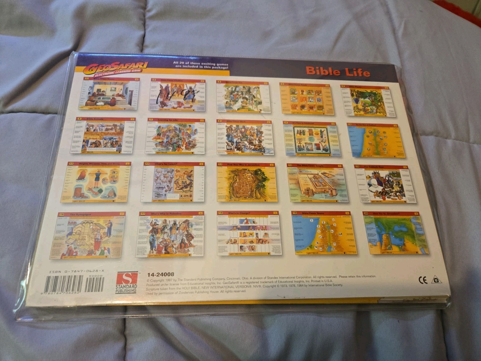 GeoSafari Electronic Learning Game Card Set Bible Life