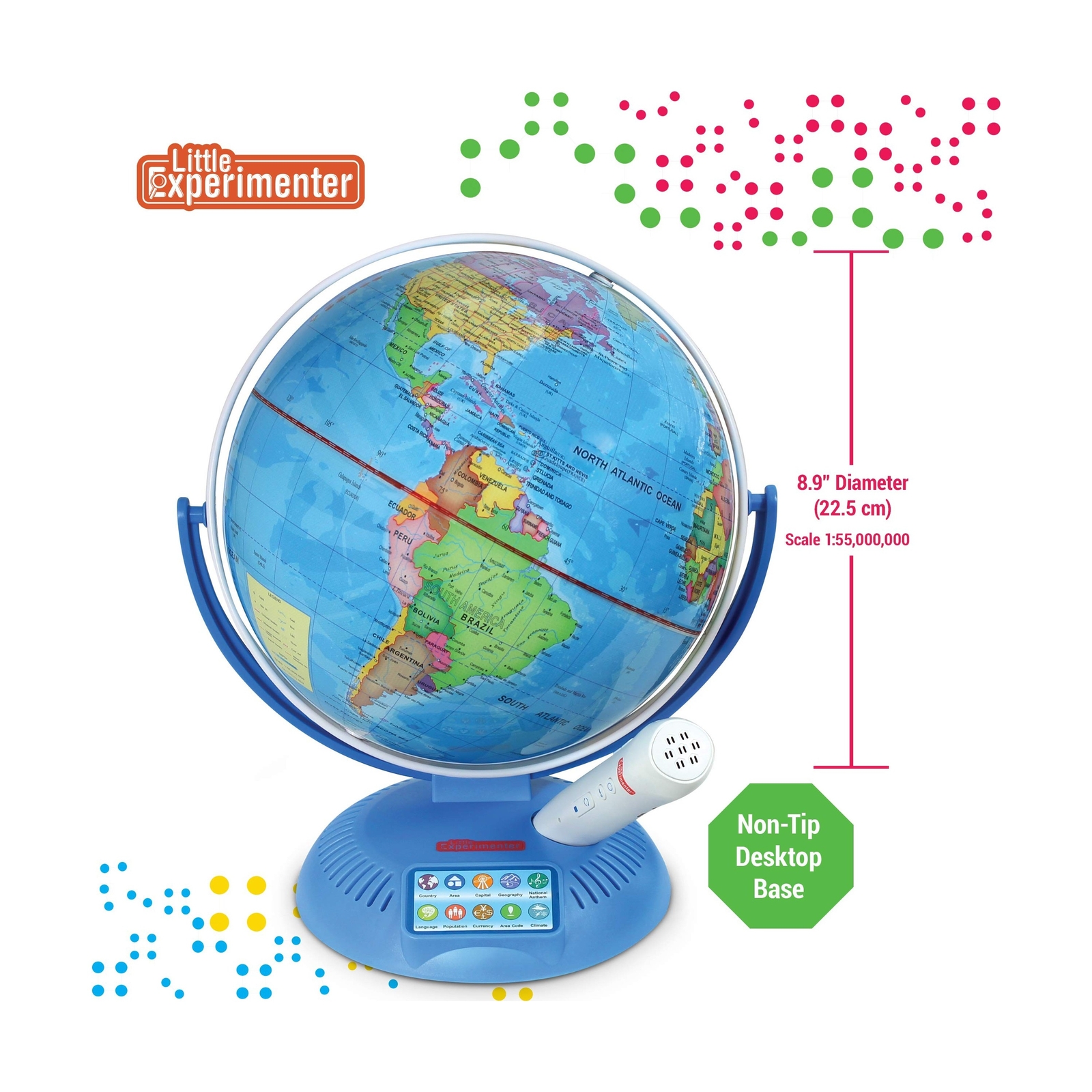 Little Experimenter Talking Globe – Interactive Globe for Kids Learning with …