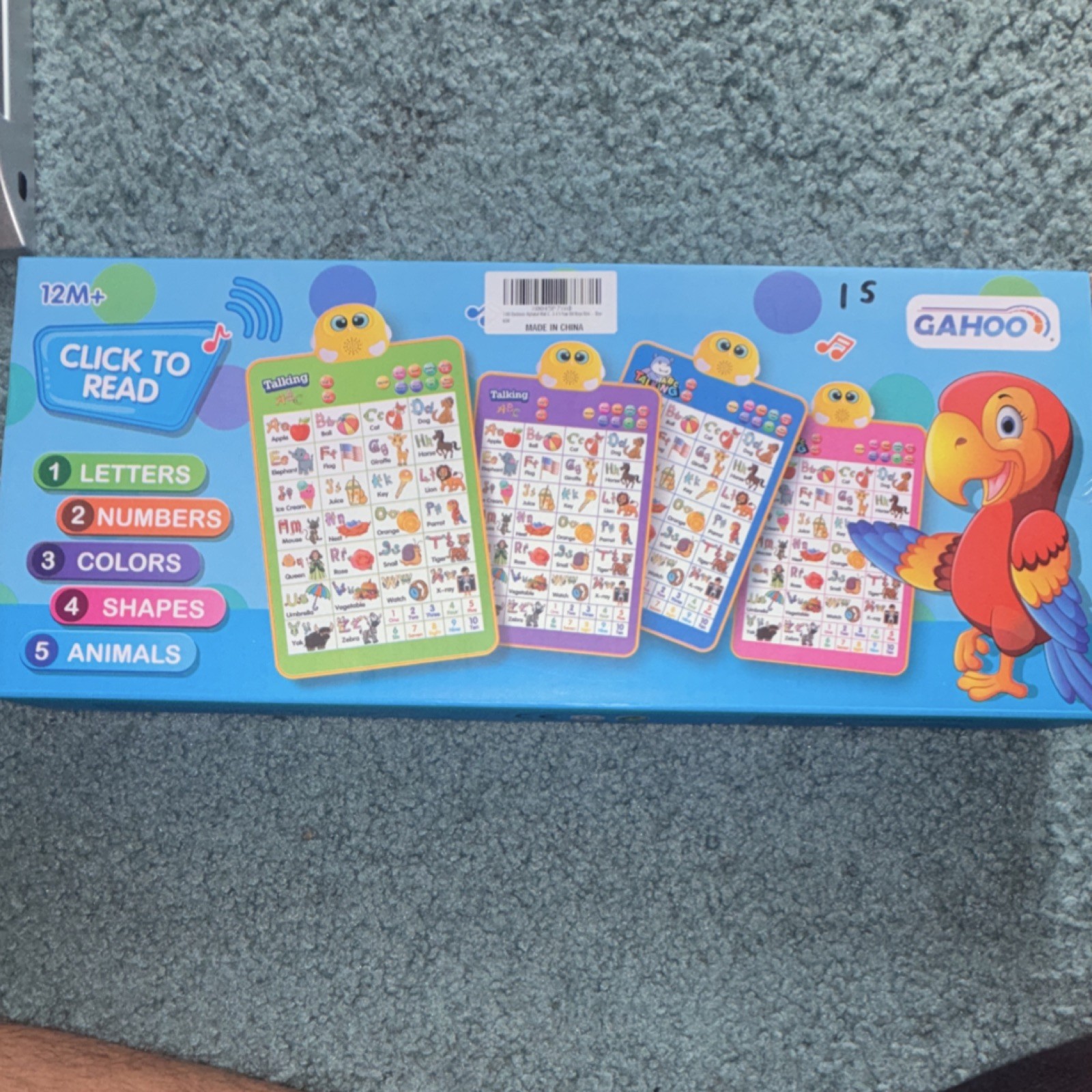 Gahoo Click To Read Electronic Educational Chart, Alphabet, 12M+, B010