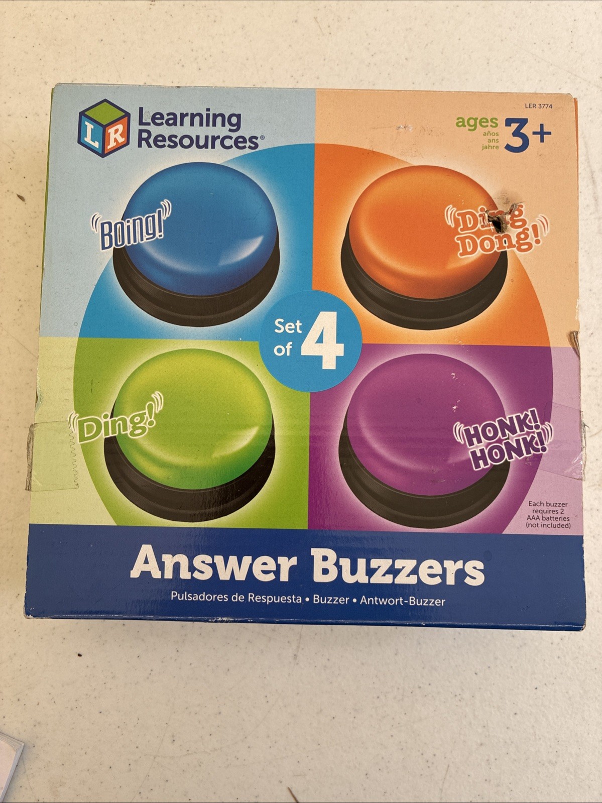 Learning Resources Sounds Answer Buzzers Multi Colored Sound Classroom