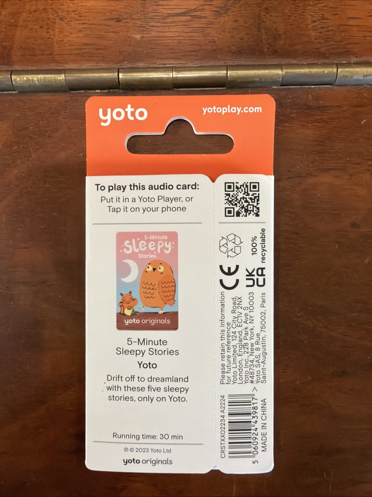 NEW Yoto Audio Player Card 5-Minute Sleepy Stories