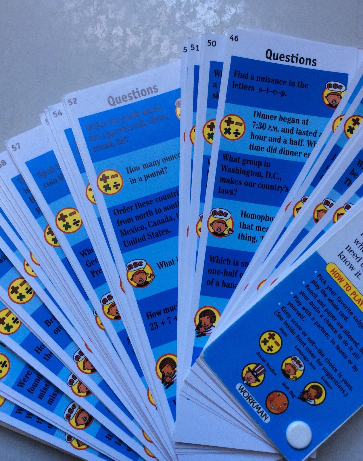 Brain Quest-Revised 3rd Edition-Grade 2 Deck #1 Ages 7-8