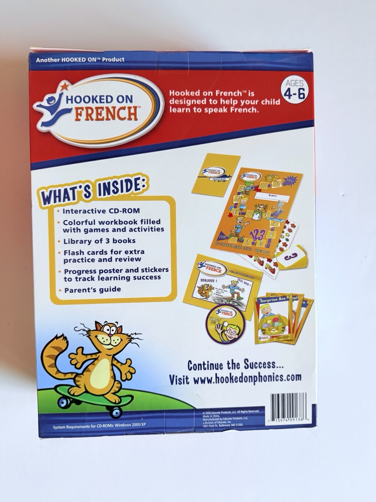 Hooked on Phonics French Foreign Language Level 3 Program Homeschool Educational