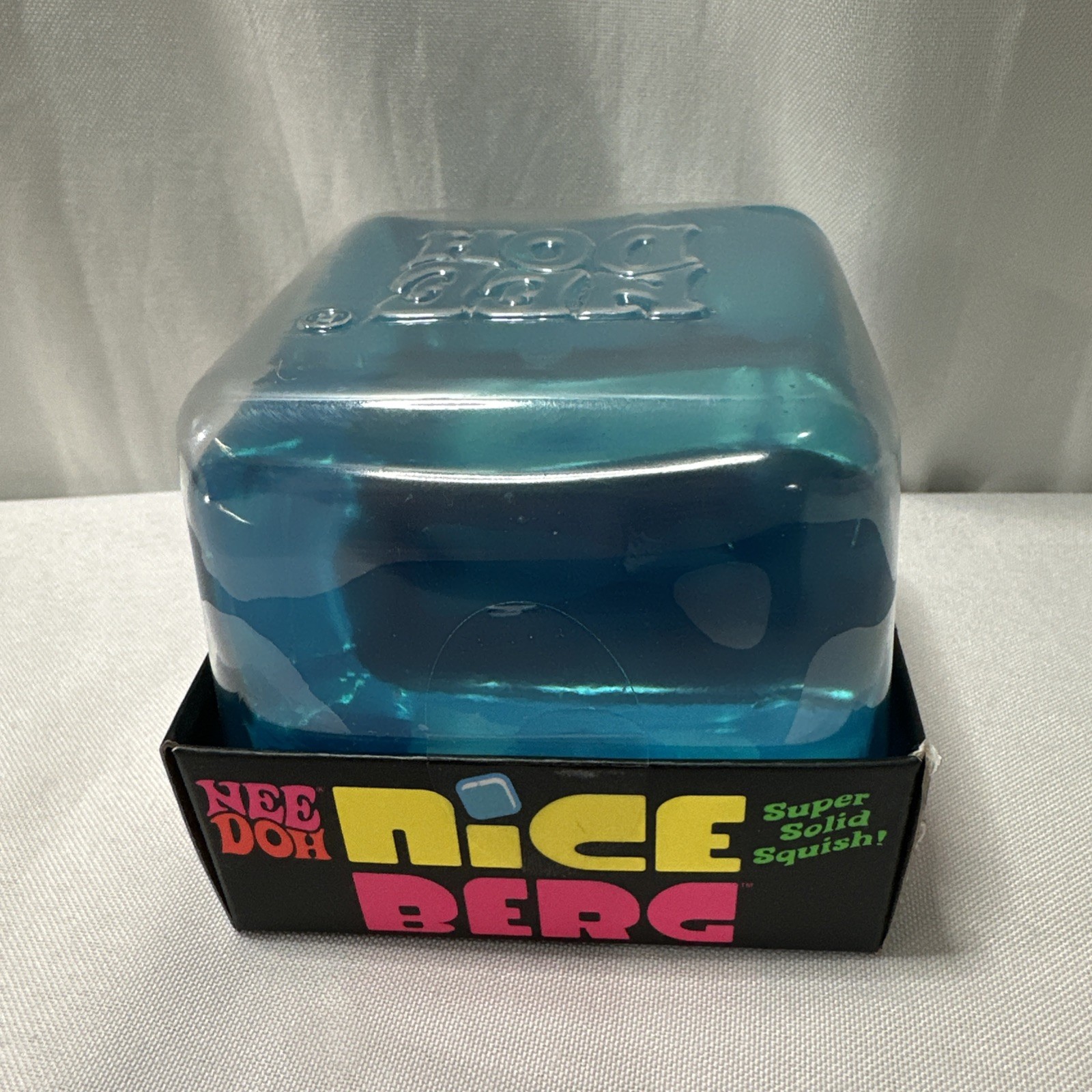 NeeDoh Nice Berg Blue XL Giant Nee Doh Niceberg Squishy Cube Ice