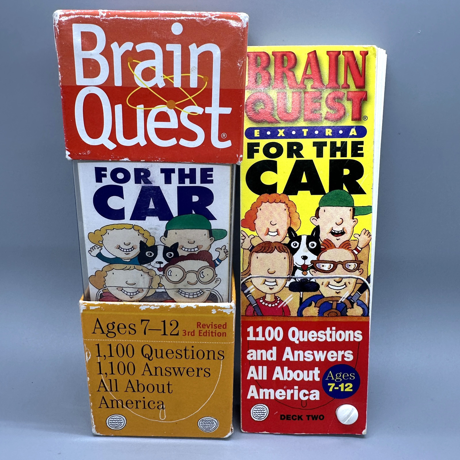 Brain Quest Grades 7 – 12 America Car Ride Three Decks, True Facts Educational