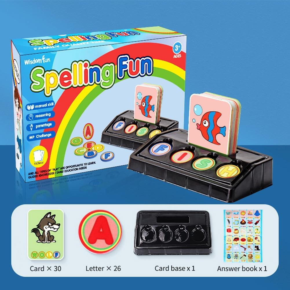 OPTSPTOY Matching Letter Game for Preschooler Age 3+ – 3″ x 5″
