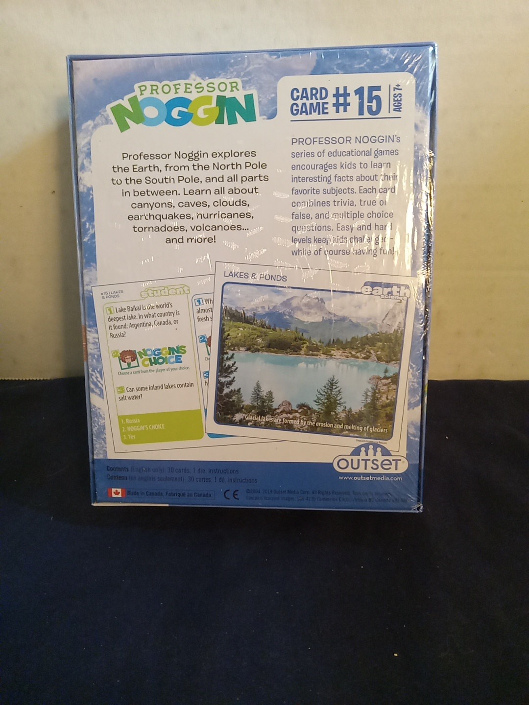 Professor Noggins Earth Science Card Game #15~ Brand New/ Sealed