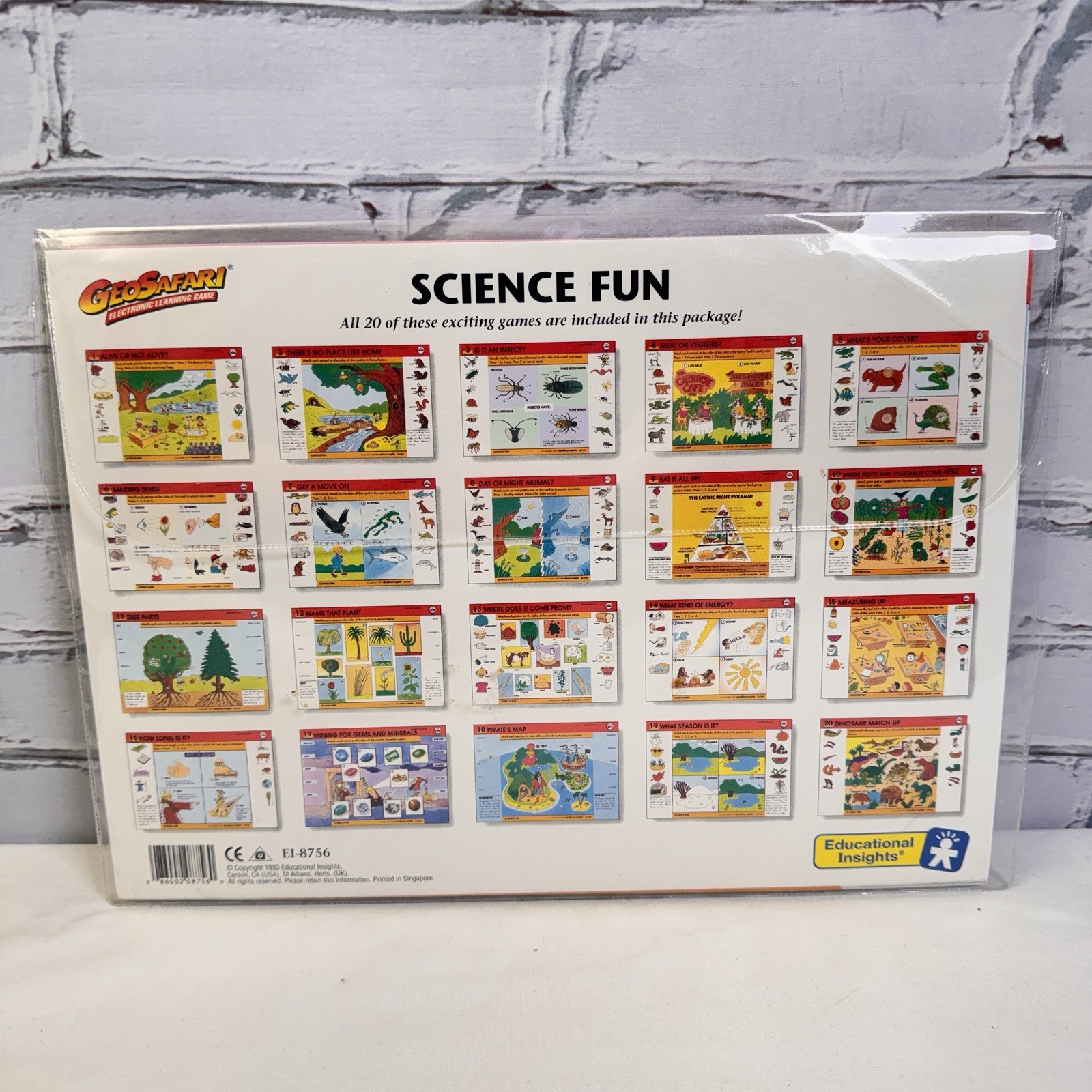 Vintage GEOSAFARI Electronic Learning Game Card Sets Science Math Words Learning