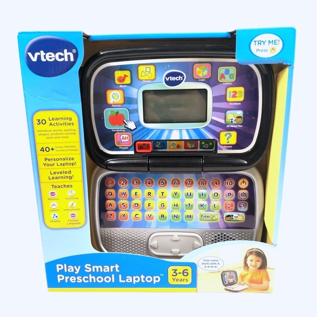 VTech Play Smart Preschool Laptop Learning Toy 30 Activities Span/Eng 3-6 Years