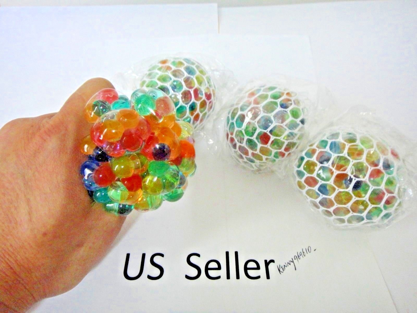 3″ Squishy Mesh sensory stress reliever ball toy autism squeeze anxiety 12Pcs
