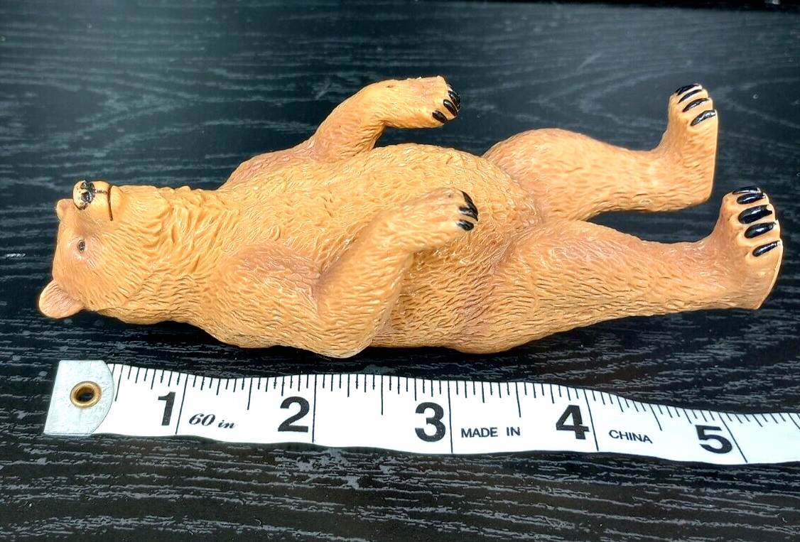 Terra By Battat Standing Grizzly Bear & Polar Bear Wildlife Diorama Figurine Lot