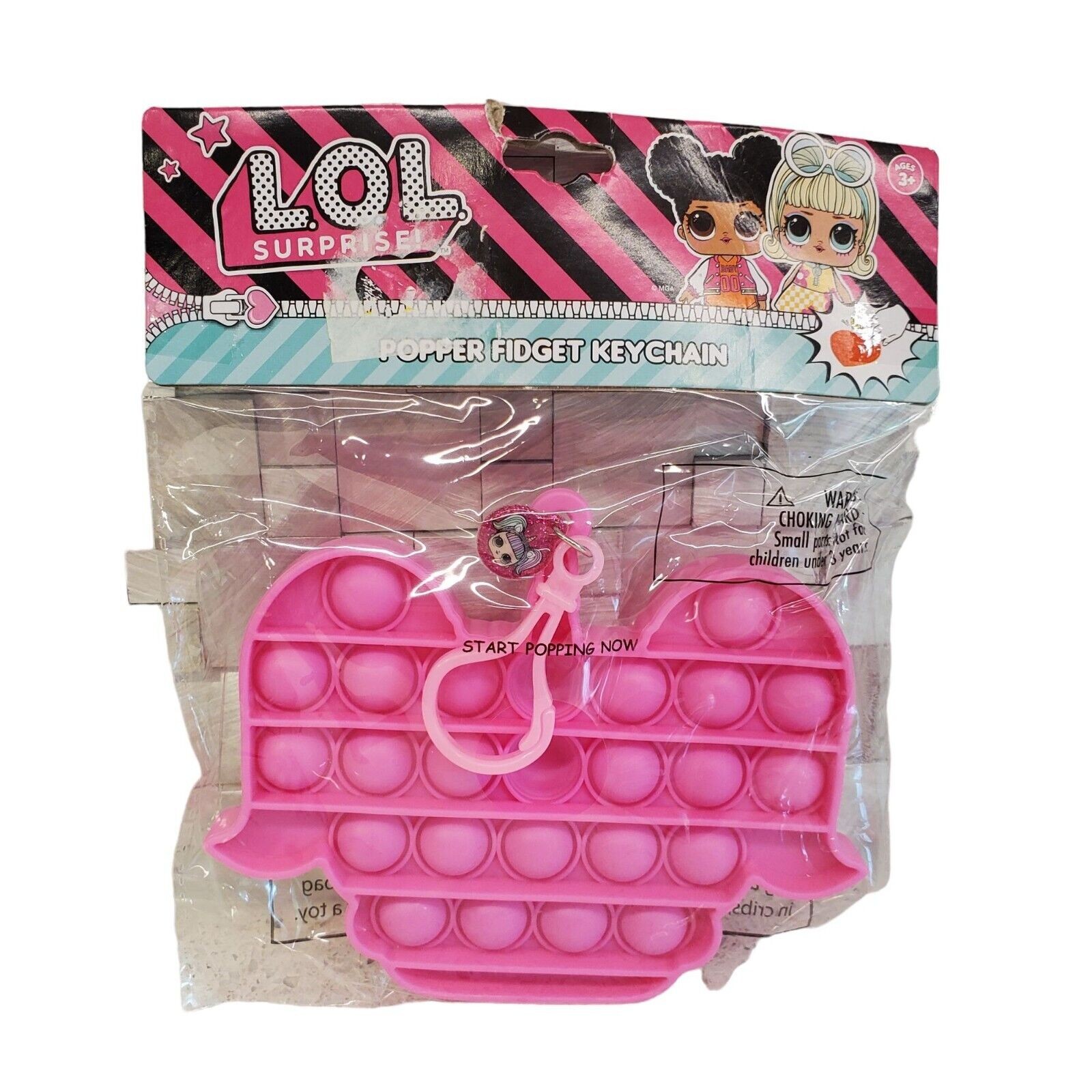 LOL Surprise Popper Fidget Keychain Sensory Toys Unicorn Doll Charm
