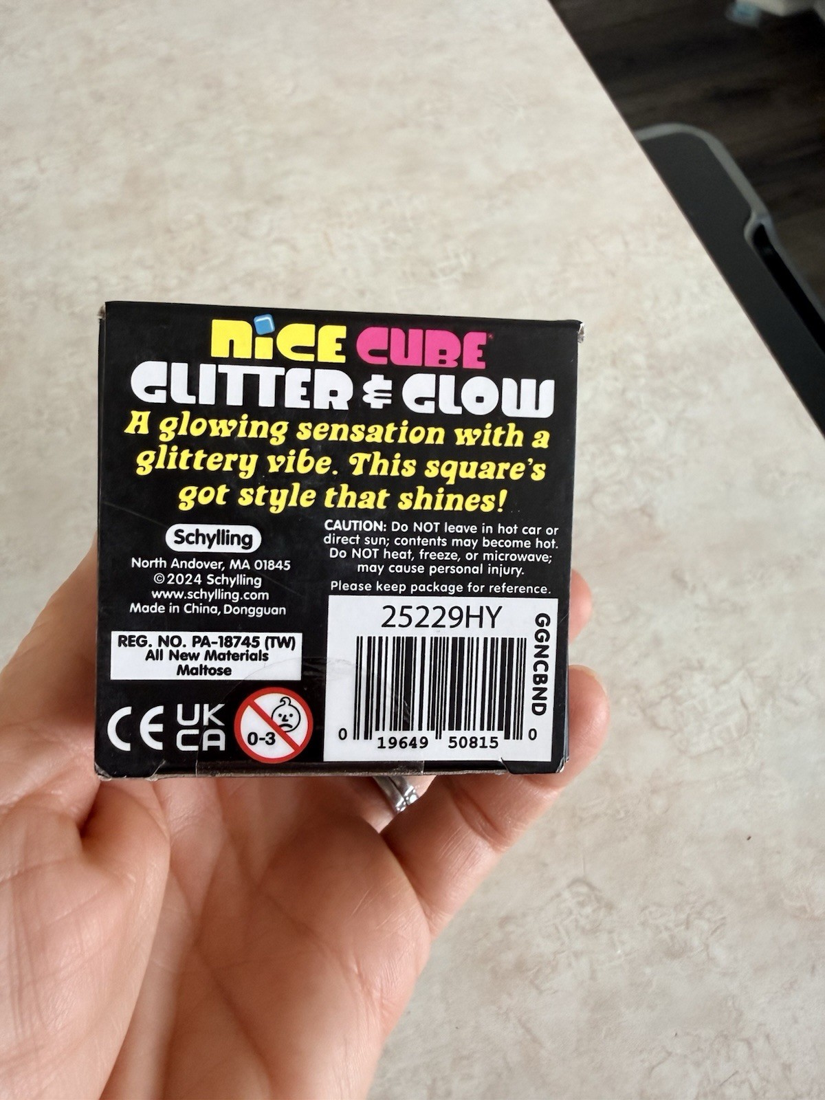 100% Authentic Glitter and Glow Needoh Cube New In Box Made by Schylling USA