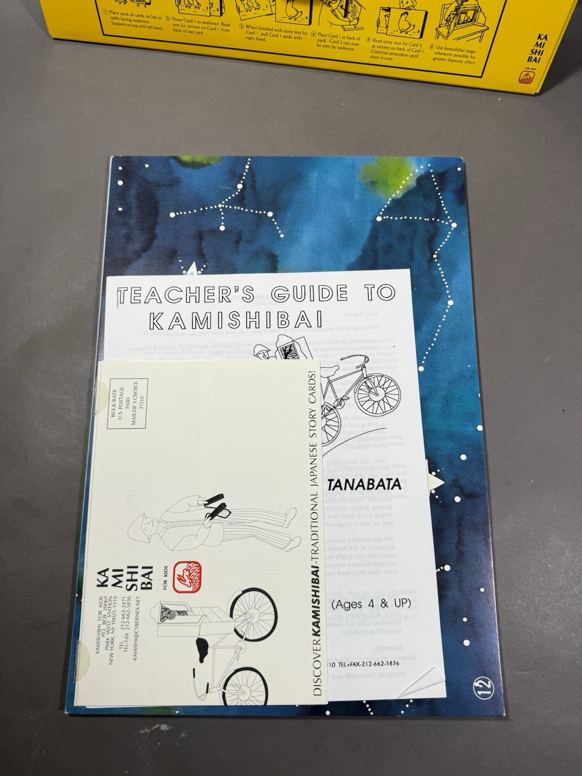 Kamishibai The Story of Tanabata Japanese Story Telling Picture Cards English
