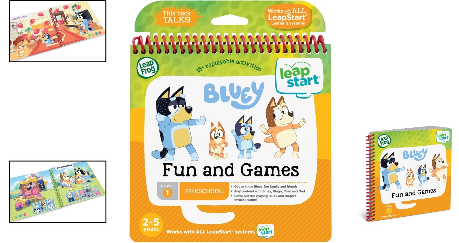 LeapStart Bluey Fun & Games – Interactive Educational Activity Book for Ages 2-5