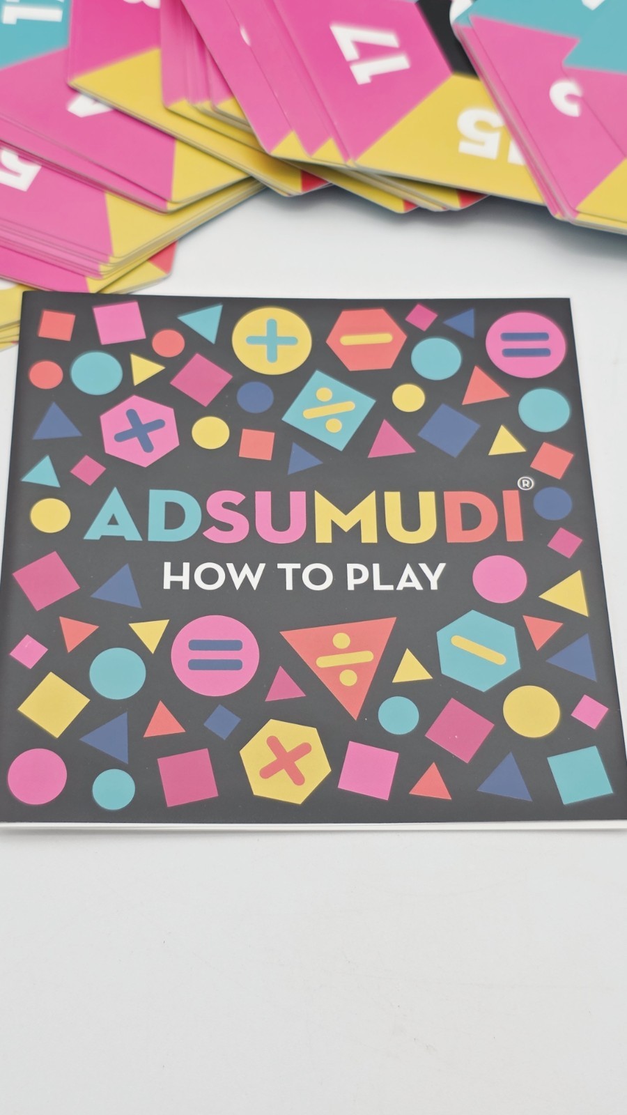 ADSUMUDI MATH CARD GAME – 2 TO 8 PLAYERS AGES 9+ – EUC, PRE-OWNED, COMPLETE