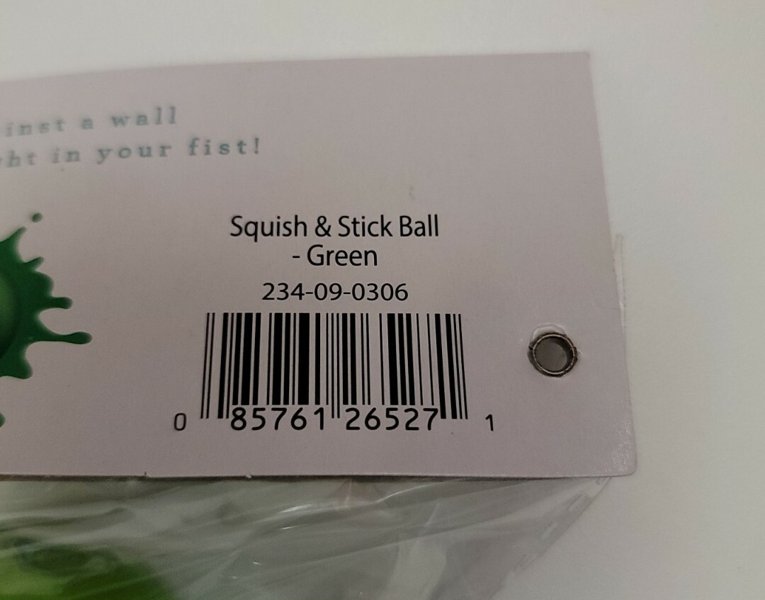 SMOOSH-IT squish & stick ball Great Party Favors and stress ball Green