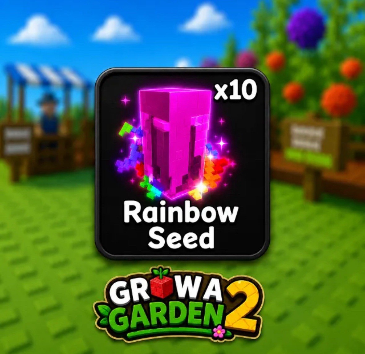 10x Rainbow Seed 🌈 | Grow A Garden 2 | Fast Delivery 🚚