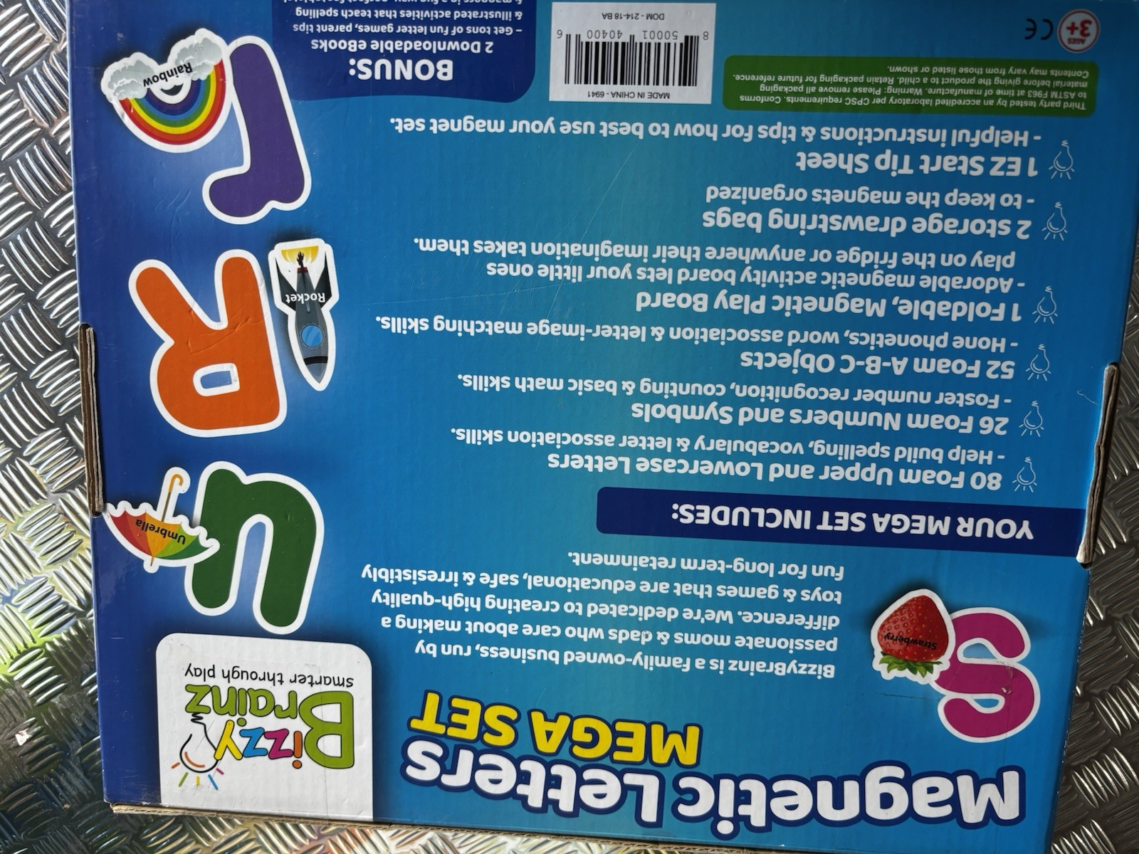 Bizzy Brainzsmarter Through Play Magnetic Letters Mega Set -158pcs (BA-098)