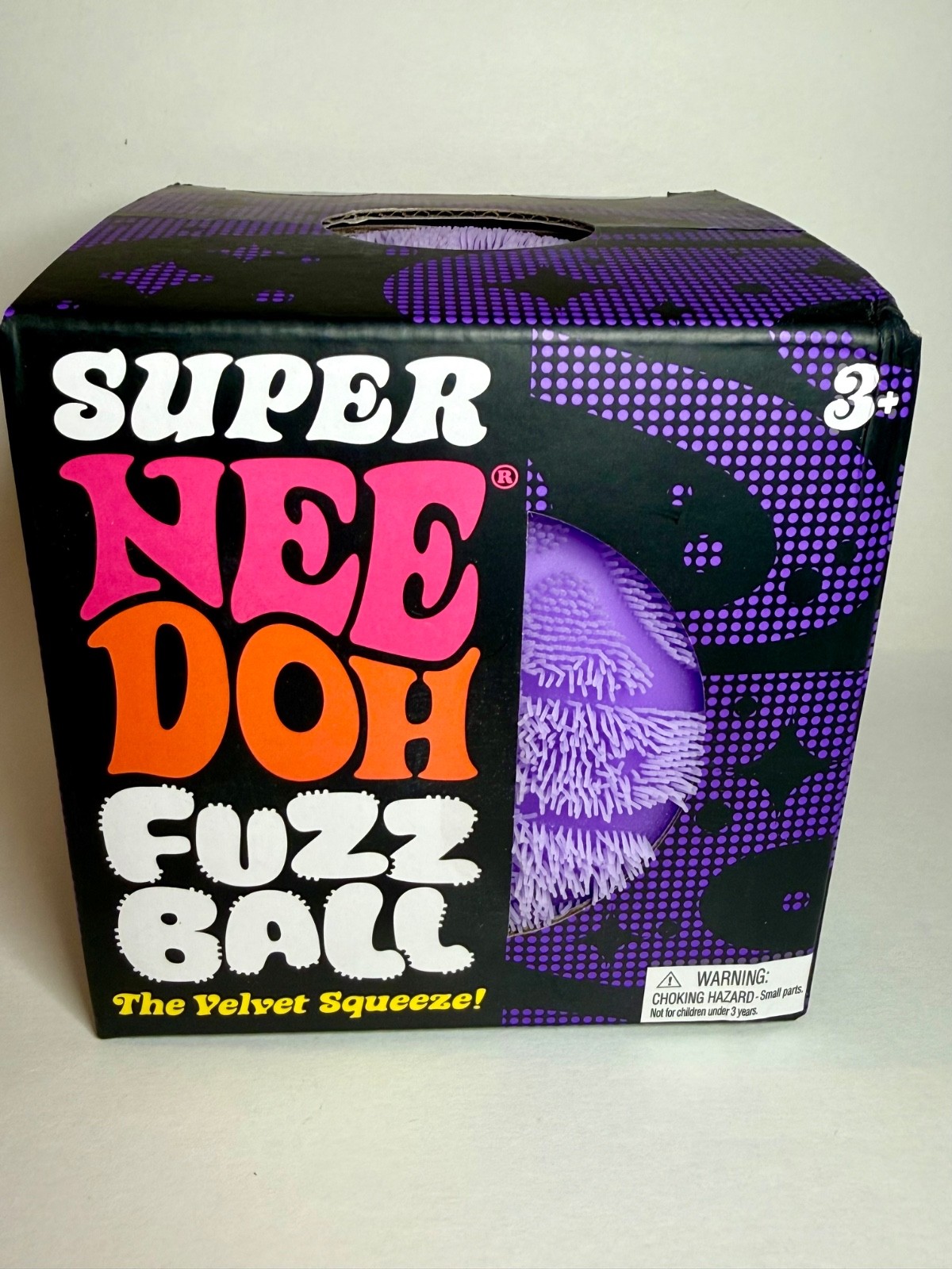 NeeDoh SUPER FUZZ Ball Purple Giant XL Fuzzy Squishy Toy 🔥 100% AUTHENTIC