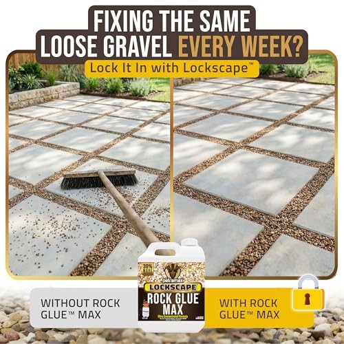 Petra Max Rock Glue for Landscaping, 32 Ounce Ground Coverage & Pet Safe Mulch