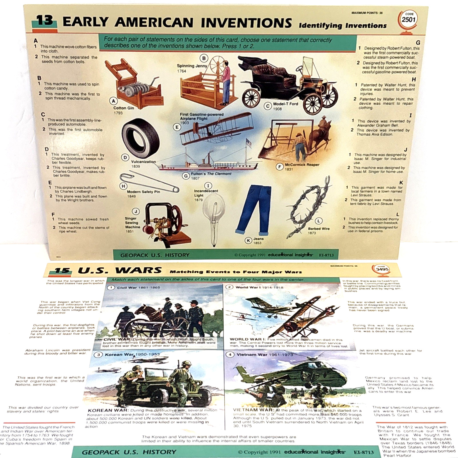GeoSafari U.S. History Learning Game Complete Educational Insights Home School
