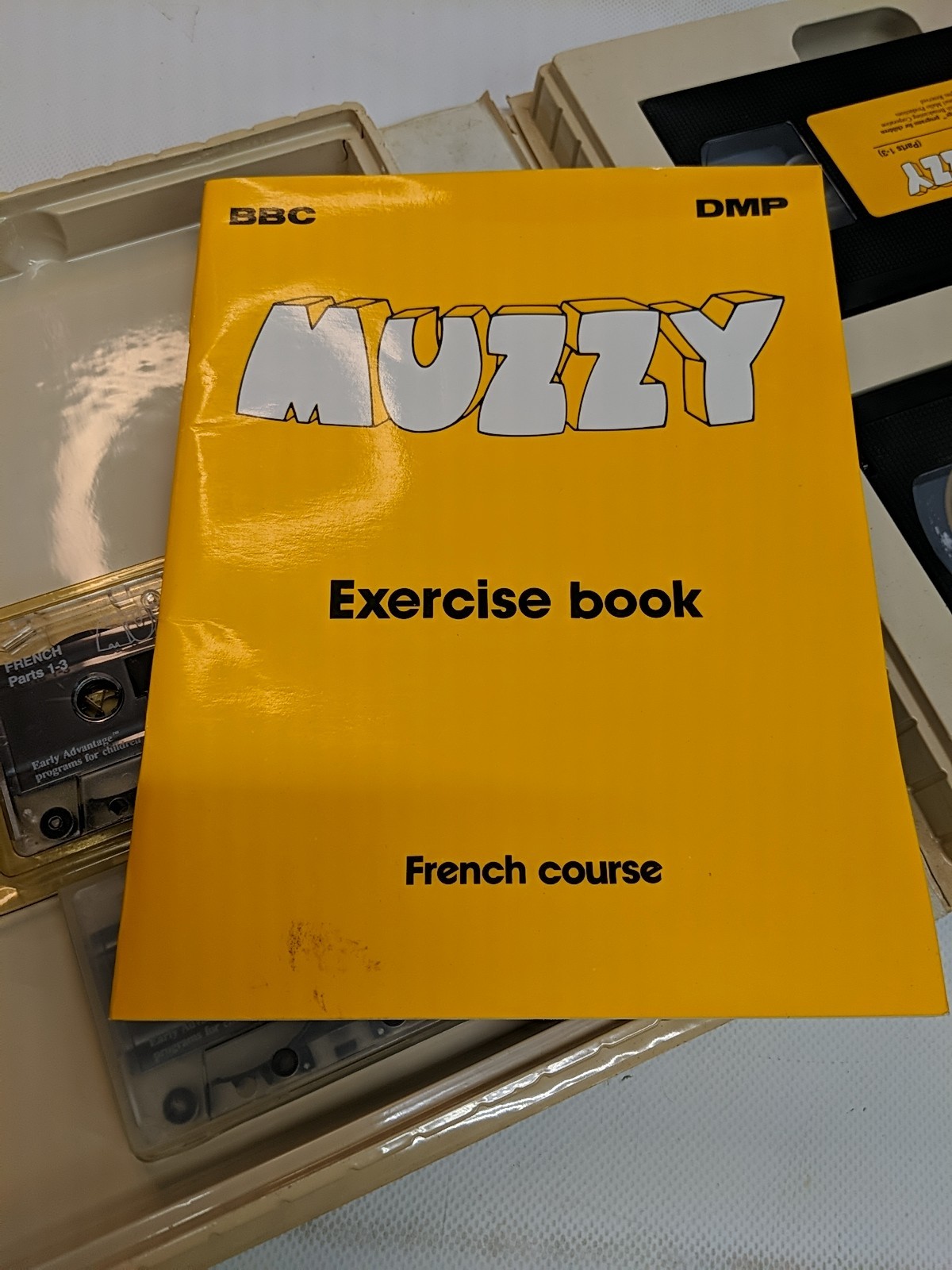 Muzzy Video French Course VHS/CASSETTE KIT BBC EARLY ADVANTAGE PROGRAM 1988 NOS