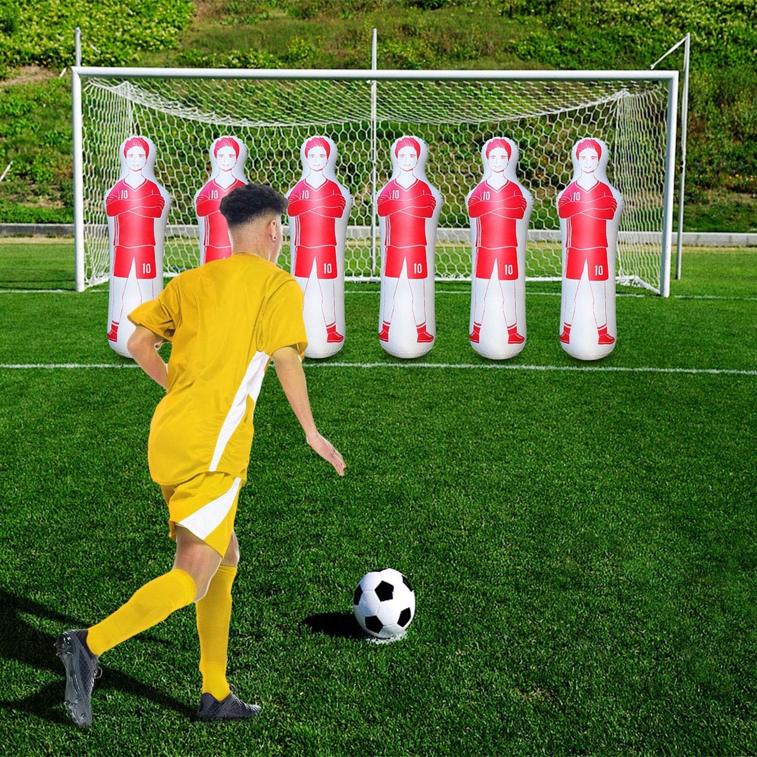SUNSHINEMALL Inflatable Tackling Dummies for Football Practice Poles,Soccer T…