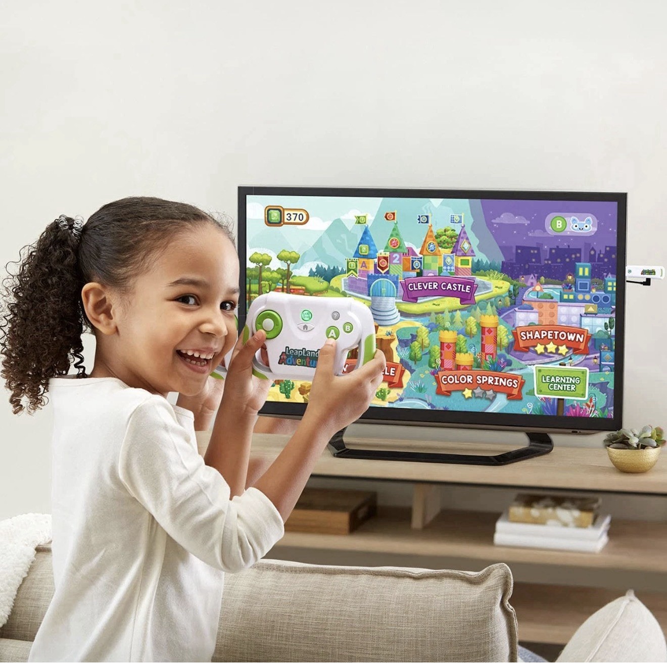NIB~ LeapFrog Leapland Adventures Learning Wireless Video Game Plug & Play