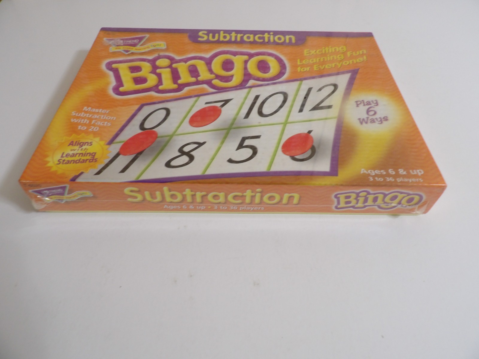 Trend Enterprises – Subtraction Bingo Ages 6 & Up – Factory Sealed