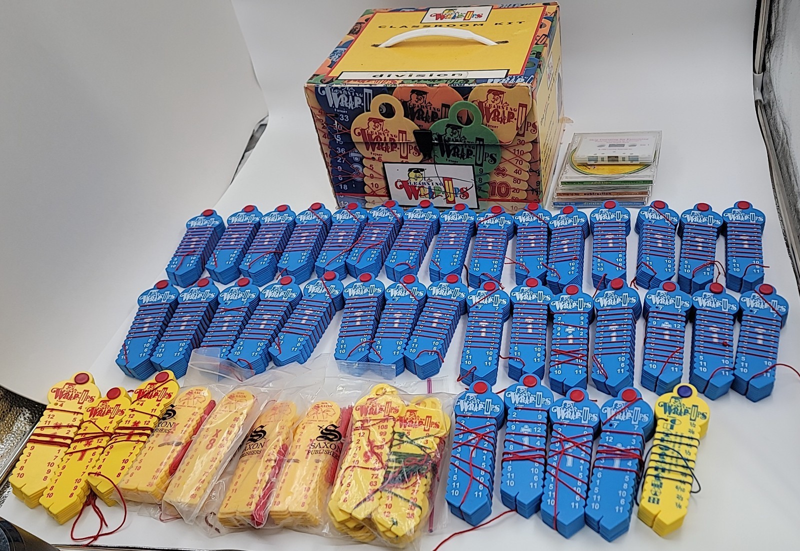 Lot Of 44 Learning Wrap Ups Math Classroom Box Set DIVISION Multiplication Fract