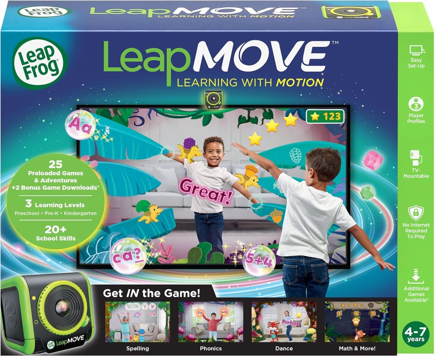 LeapMove Plug & Play System – Active Learning Video Games for Young Minds