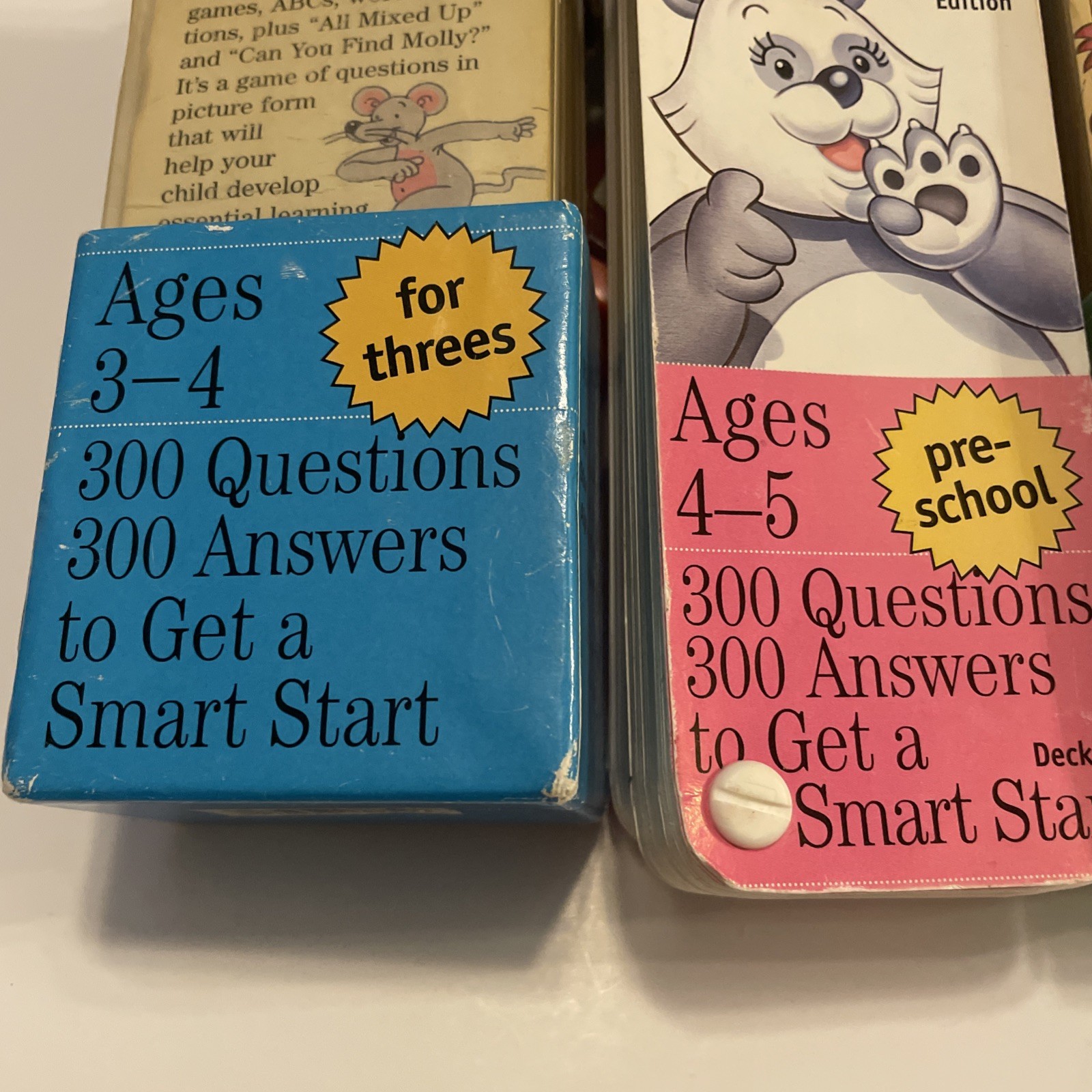 Brain Quest Lot Kids Learning Cards Ages 3–7 Threes Preschool Kindergarten 1st