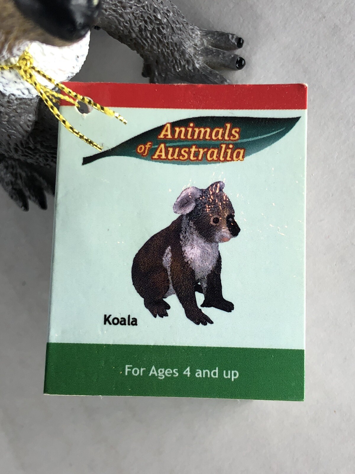 Koala Bear Science and Nature Australia Vinyl Toy Figure New With Tag Gray