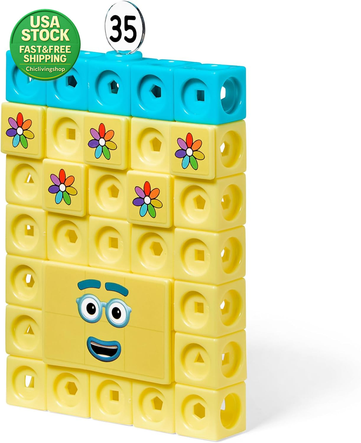 Numberblocks 31-40 Mathlink Cubes Educational Counting Toy Set