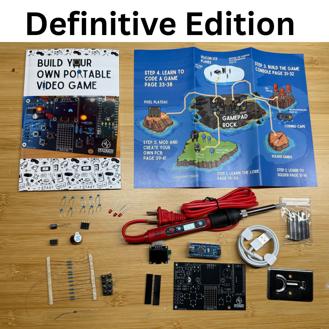 GamePad Quest Definitive Edition – A DIY Video Game Electronics Kit for makers