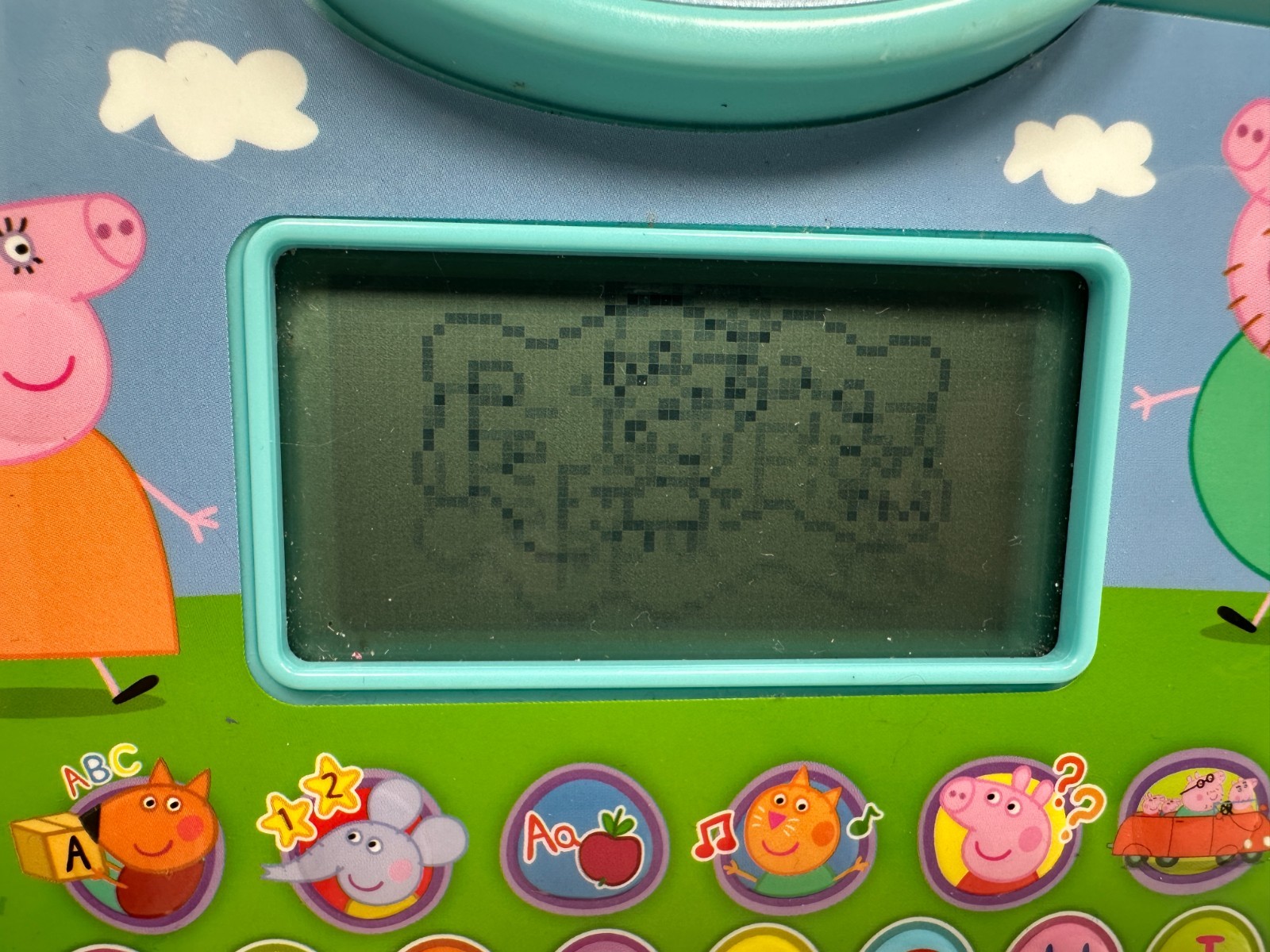 VTech Peppa Pig Electronic Learning System Alphabet & Numbers Tablet WORKING