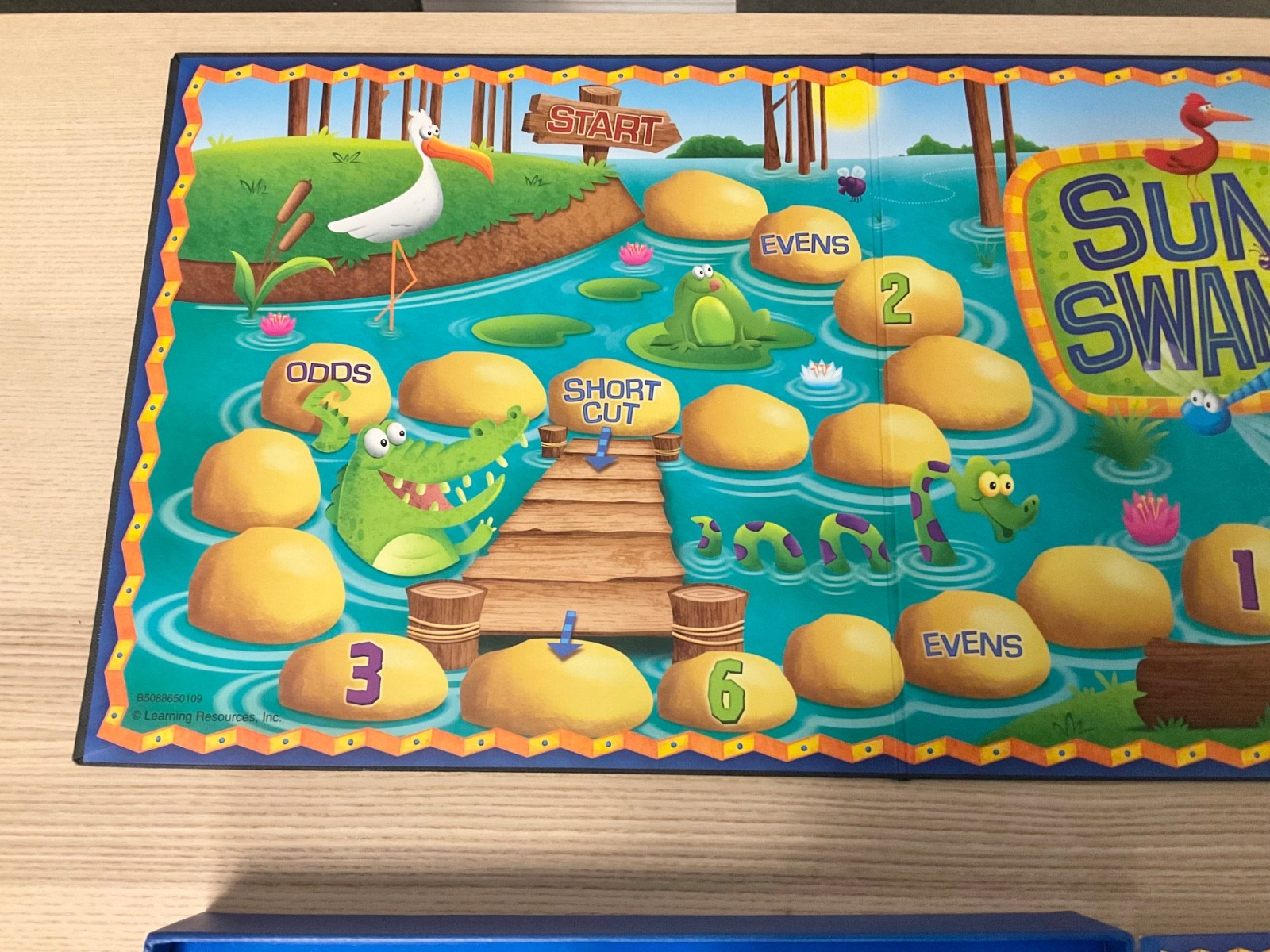 100% Complete Sum Swamp Add & Subtract Educational Board Game Preschool Toddler