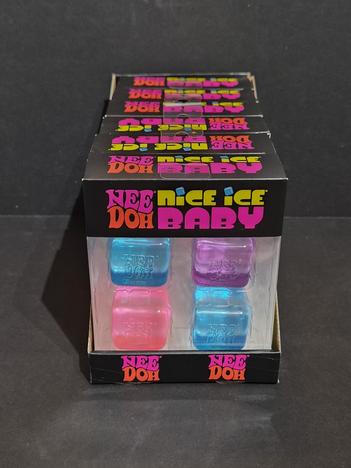 NeeDoh Nice Ice Baby 4 pack, Nee Doh Mini Nice Cube FULL CASE OF 6