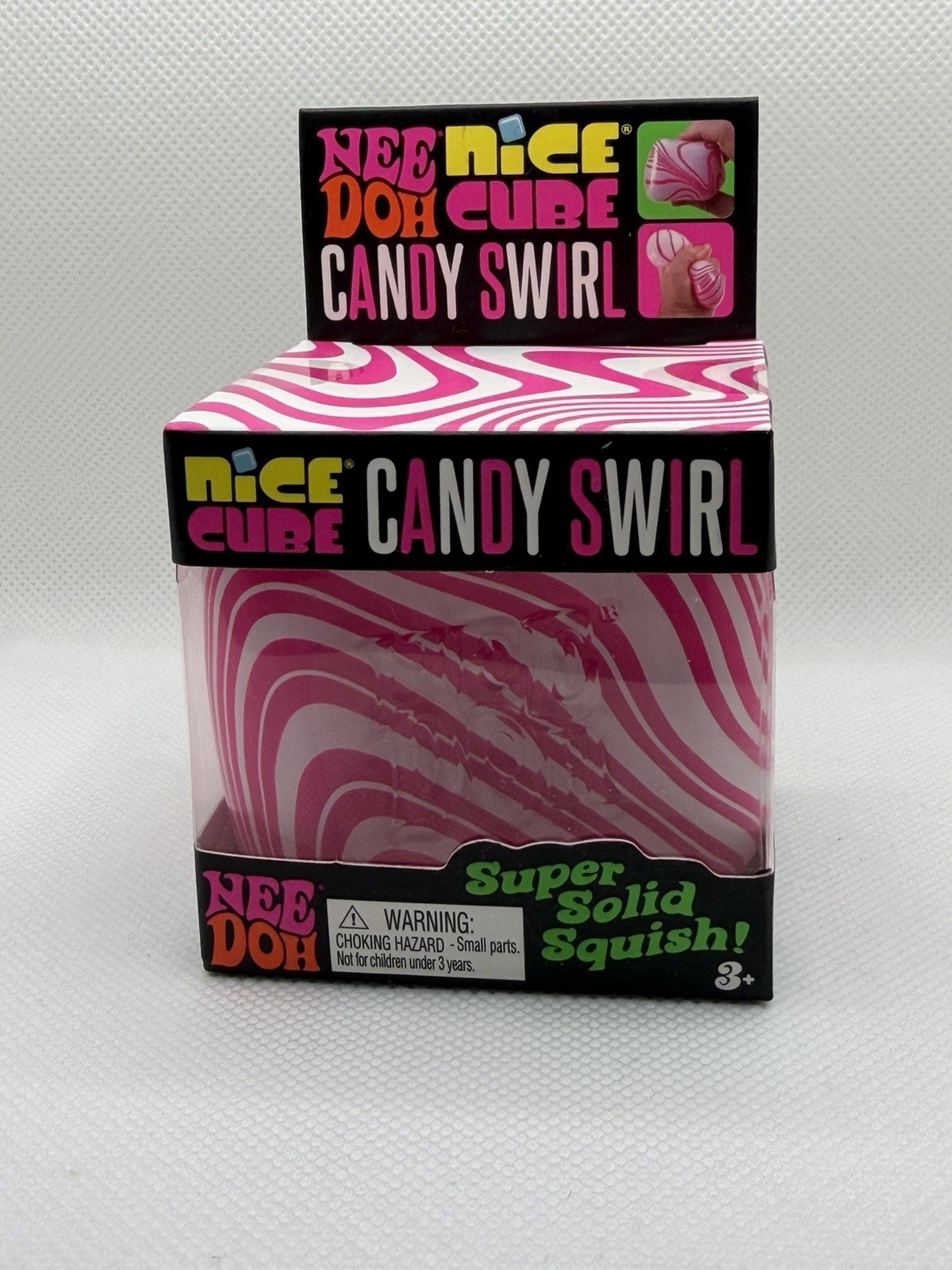 New Authentic Viral NEEDOH Nice Cube Candy Swirl NEE DOH fidget Squeeze Toy