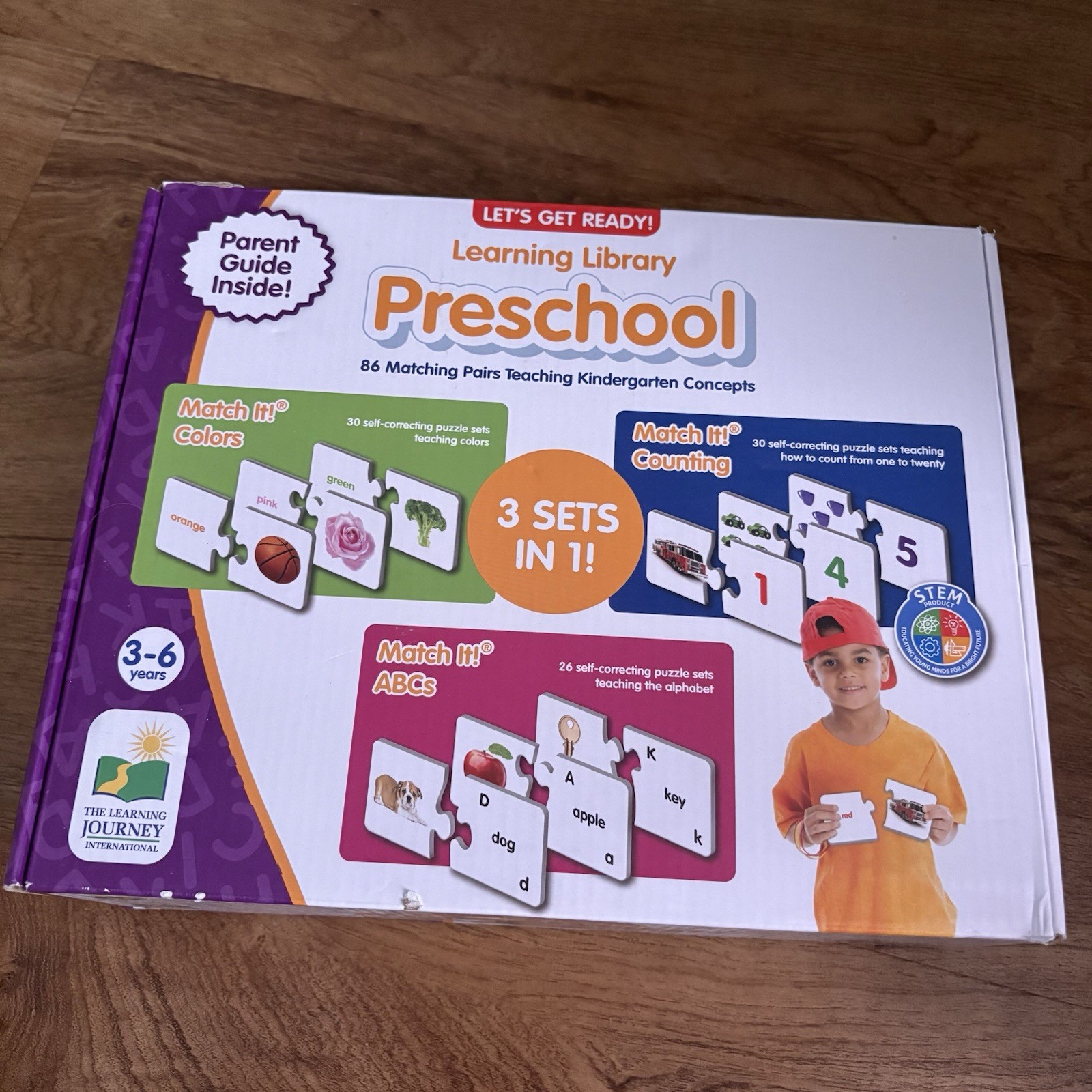 The Learning Library Preschool Learning Set Educational Games ABC 123