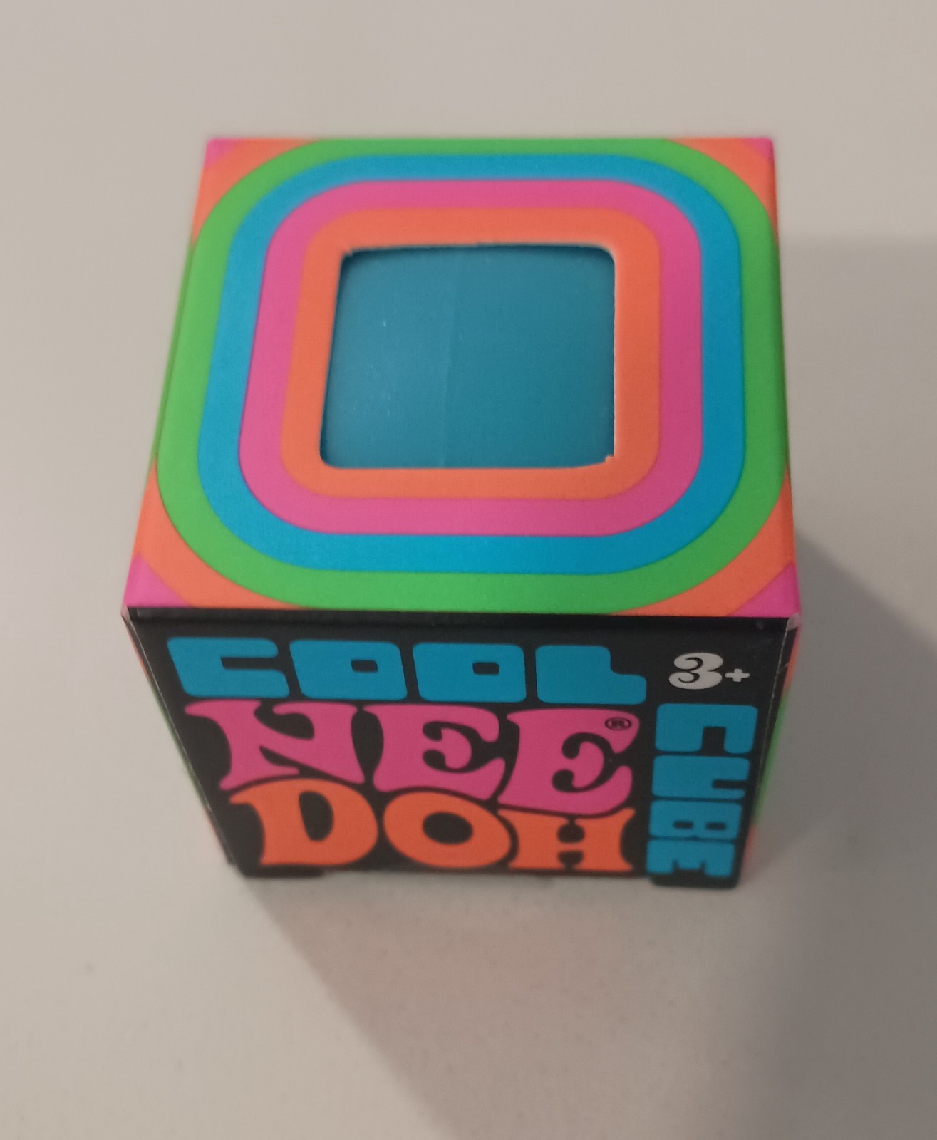 Nee Doh Tiny Cool Cube Blue Brand New