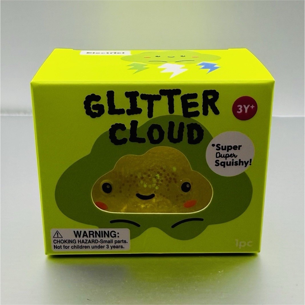 J’adore Glitter Cloud Super Duper Squishy YELLOW/GREEN 💛💚 NEW