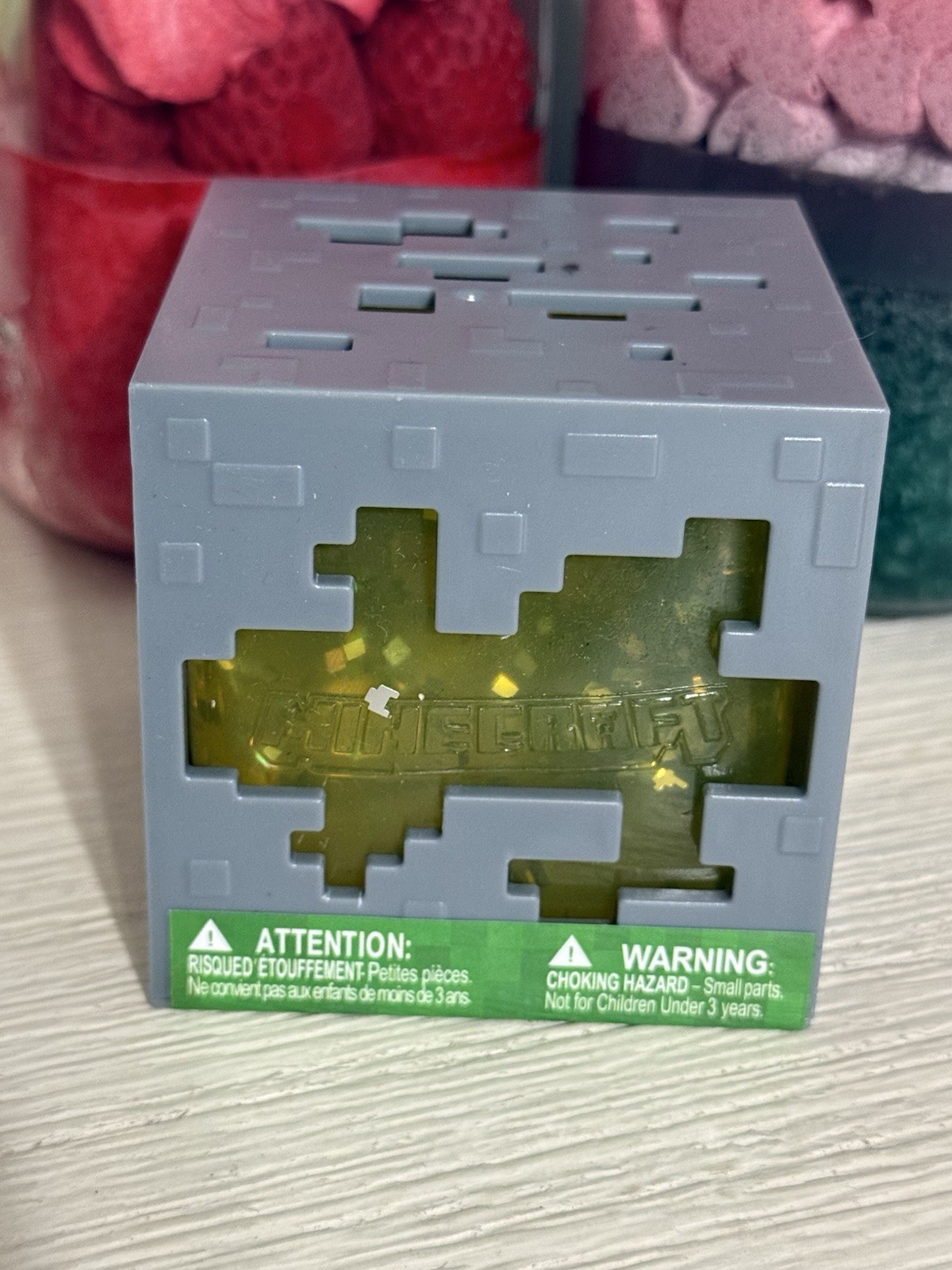 New MINECRAFT JELLY CUBES – RARE Yellow Viral Squishy Nee Doh Ish Type Fidget