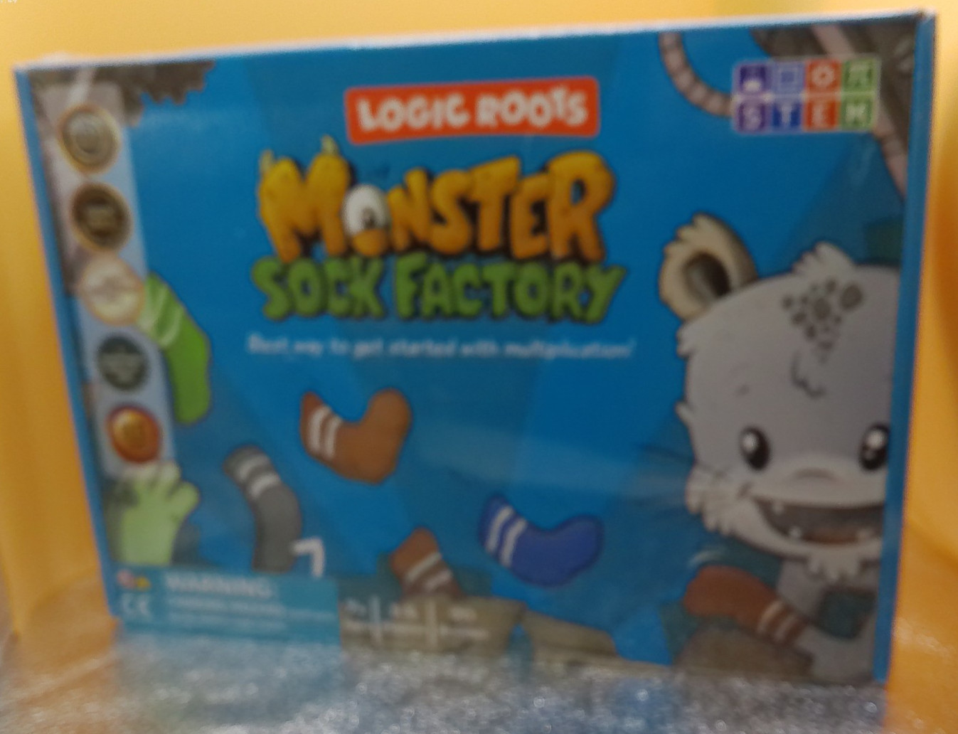 Logic Roots Monster Sock Factory NOS sealed STEM game 2020 issued Multiplication
