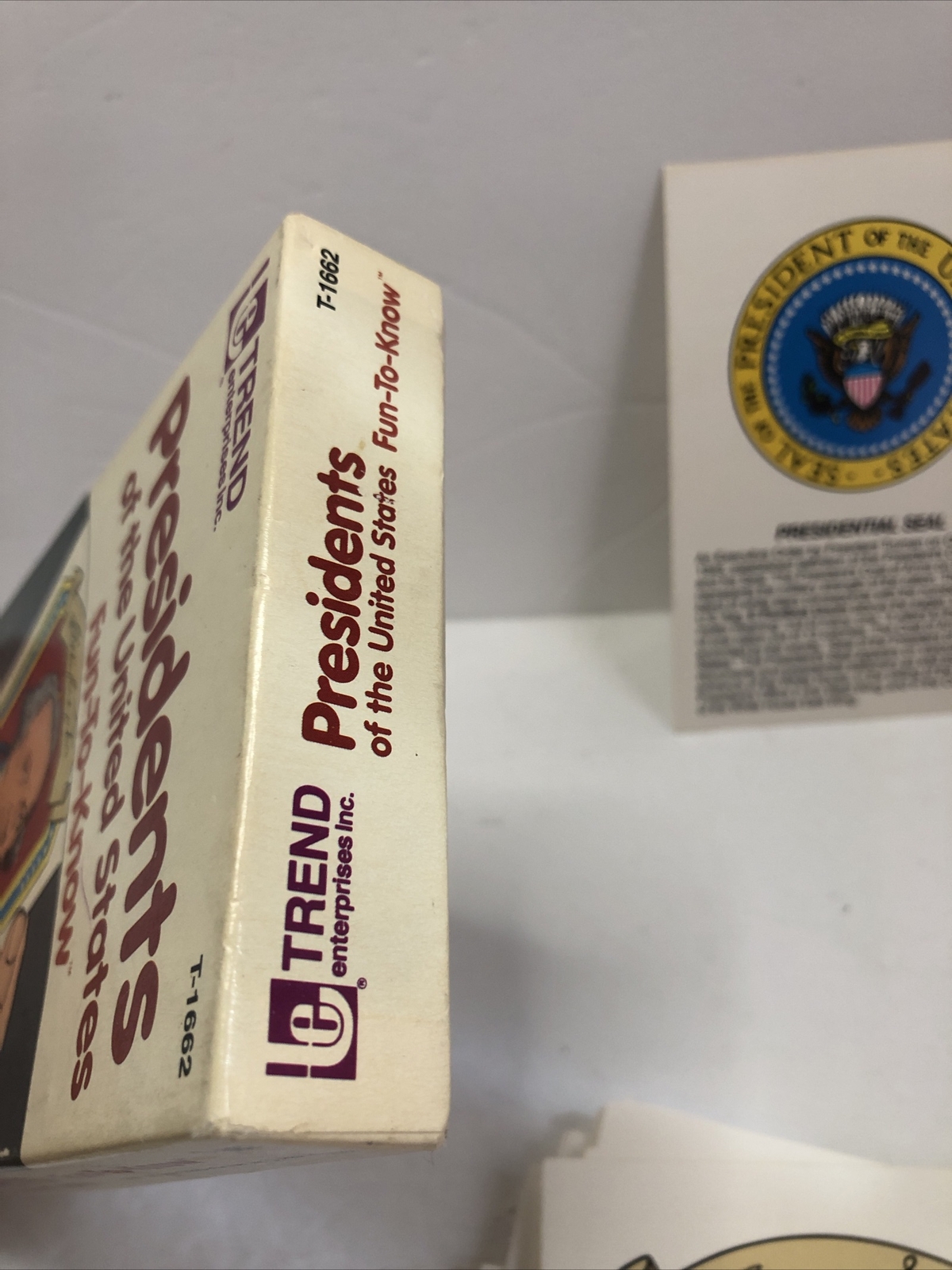 1992 Presidents of the United States (Trend Enterprises) Washington to Clinton