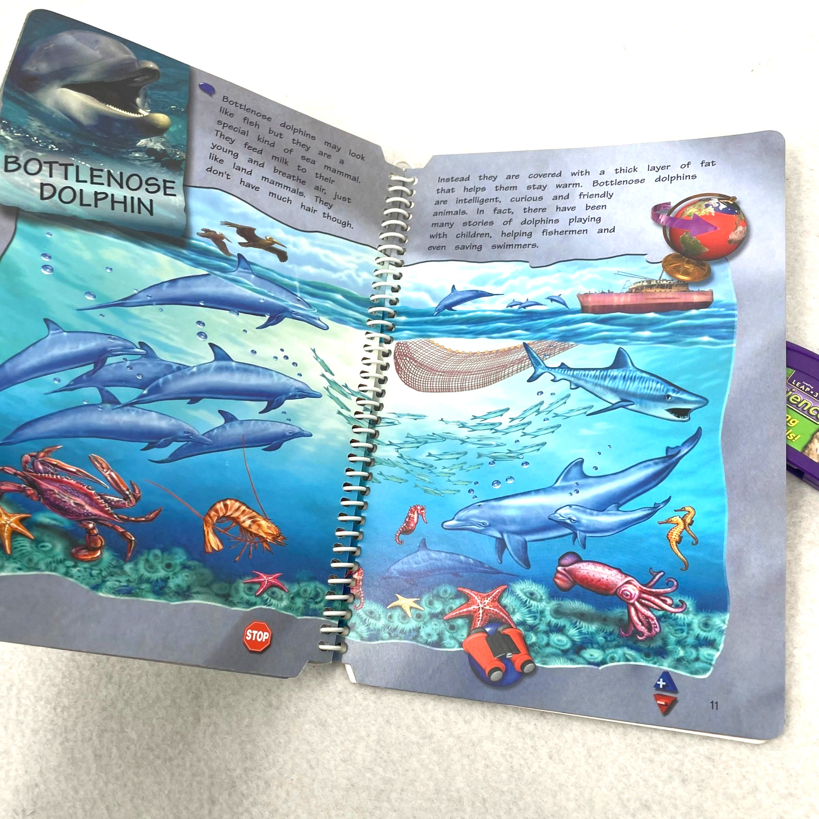LeapFrog LeapPad 3 Science Amazing Mammals Interactive Book and Cartridge Set