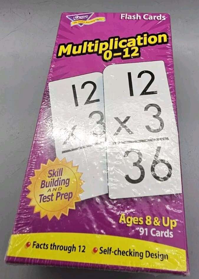 Trend Enterprises Inc. Multiplication Flash Cards New Sealed