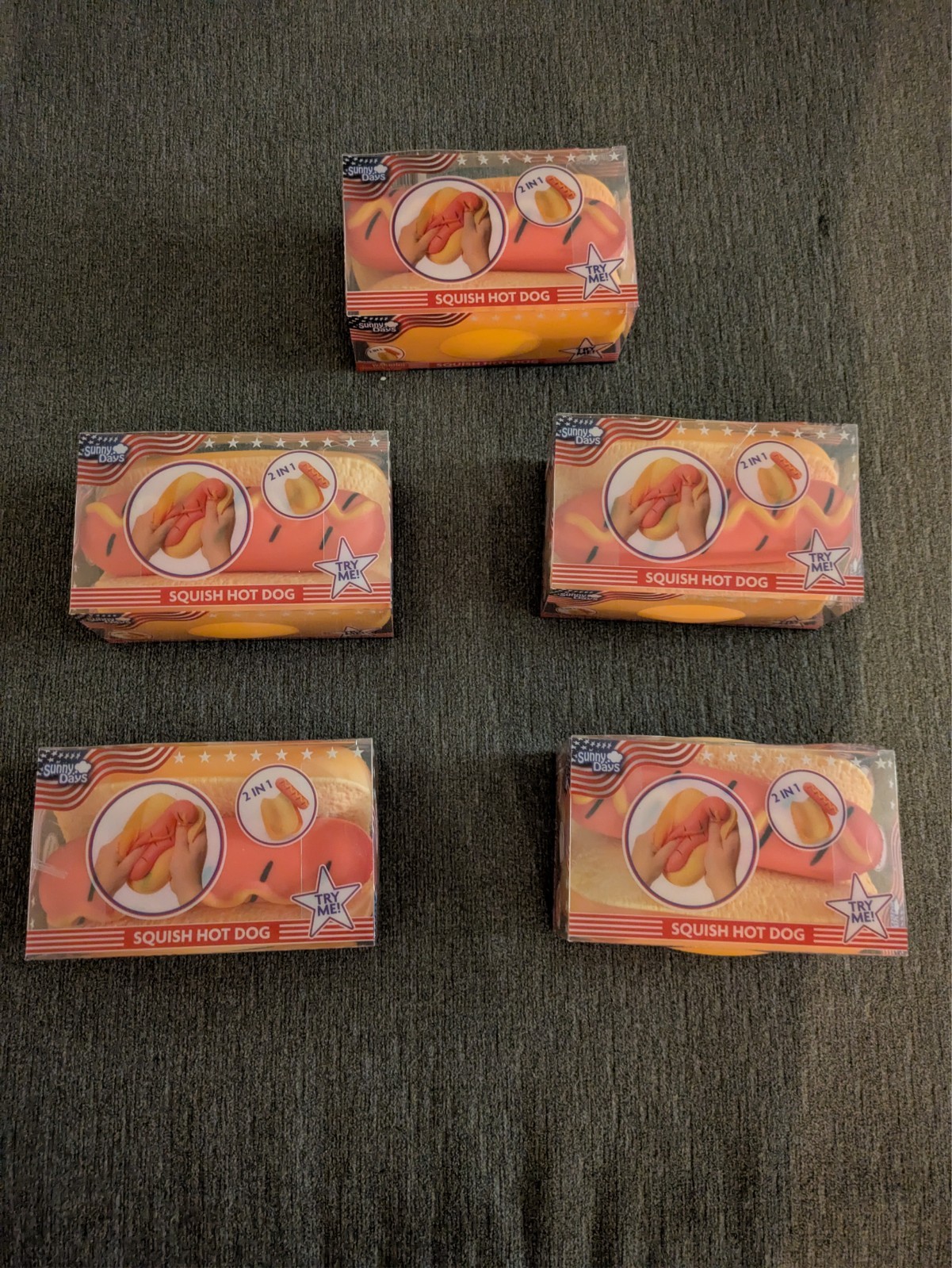 🔥🚨Brand New and Viral Toymendous Sunny Days Jumbo Hot Dog 2 in 1 Squish